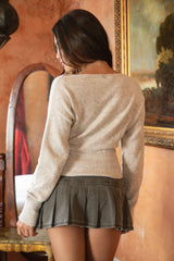 AURELLE Luxe Off Shoulder Knit Sweater Top