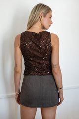 LIIMA Sheer Sequin Tank Top