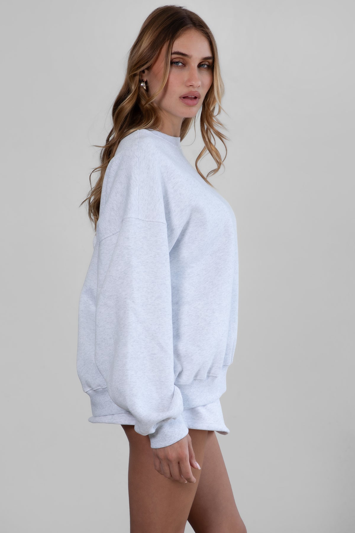 VARSITY Plush Fleece Crew Neck Sweatshirt