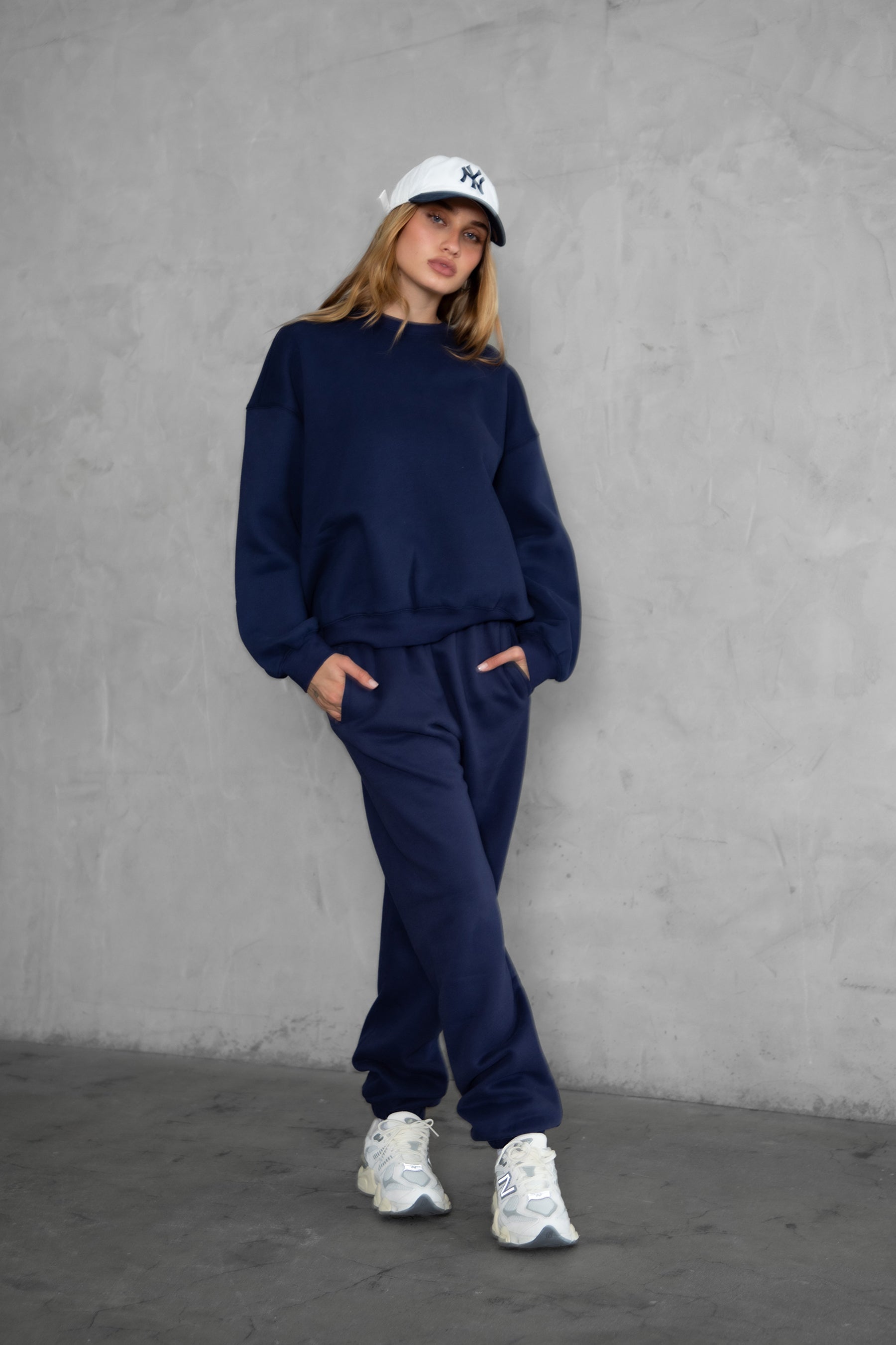 Varsity Plush Fleece Crew Neck Sweatshirt