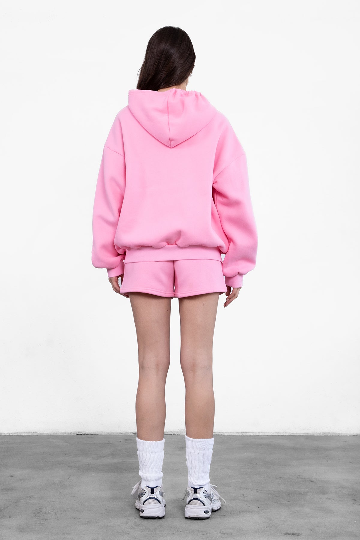 UNIVERSITY Plush Fleece Oversized Zip Up Hoodie