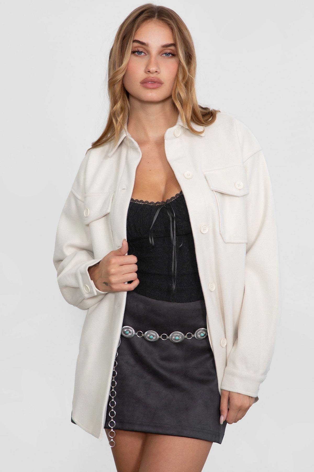 Birken Faux Wool Shacket