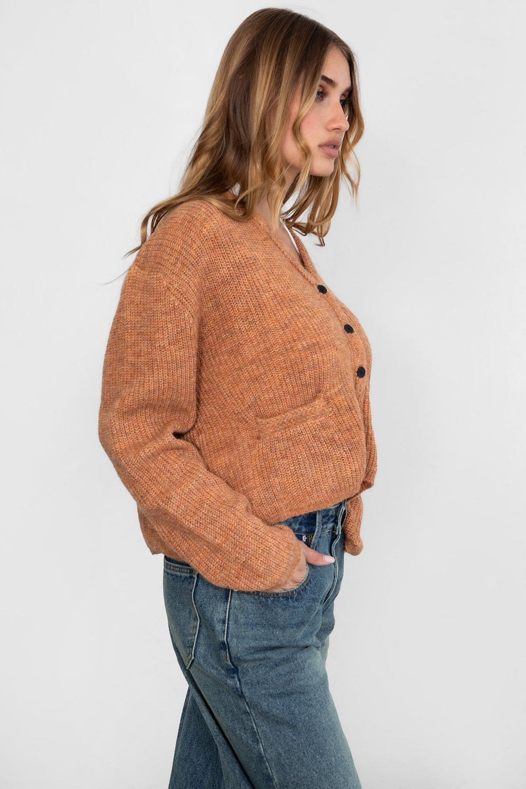 Curty Marled Knit Cardigan