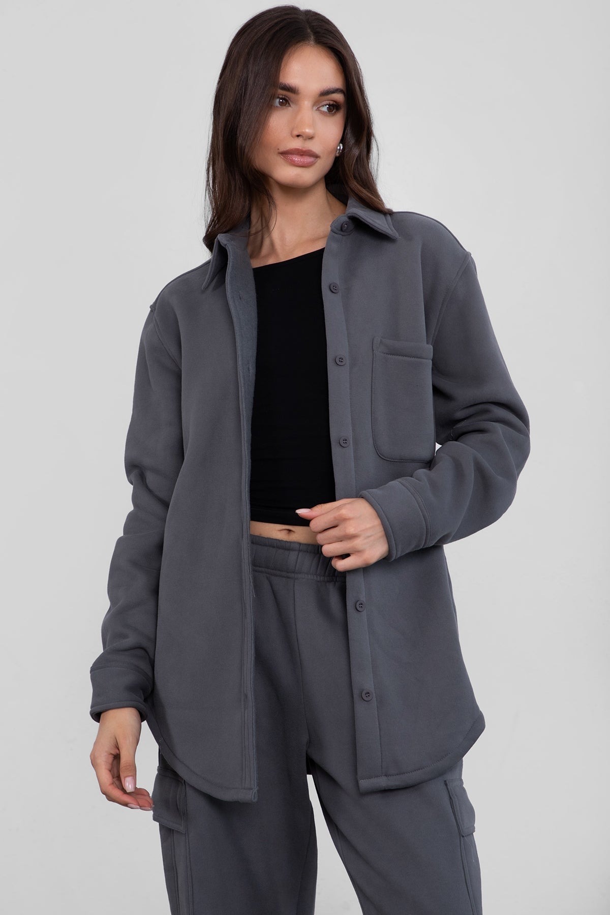 Tayler Plush Fleece Oversized Shacket