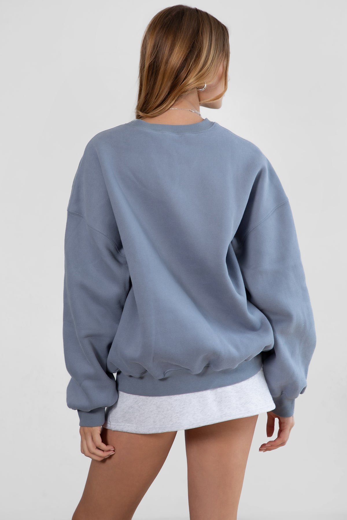 Varsity Plush Fleece Crew Neck Sweatshirt