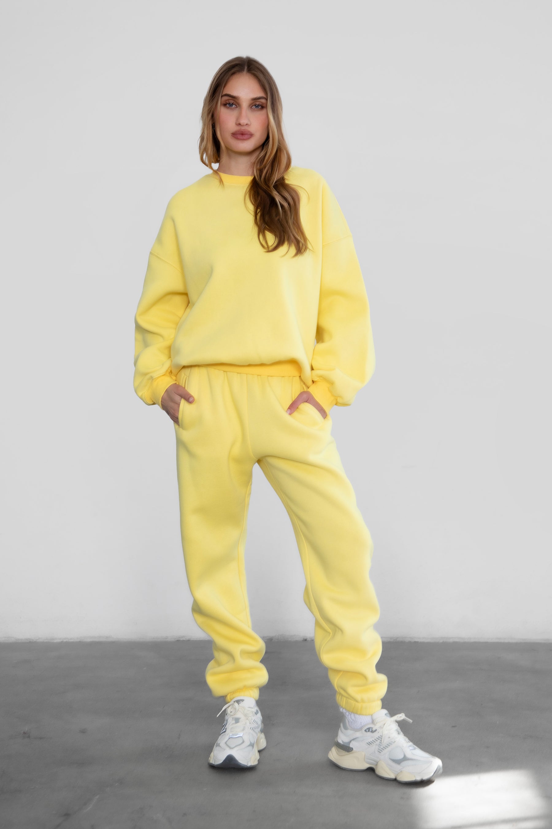 VARSITY Plush Fleece Crew Neck Sweatshirt
